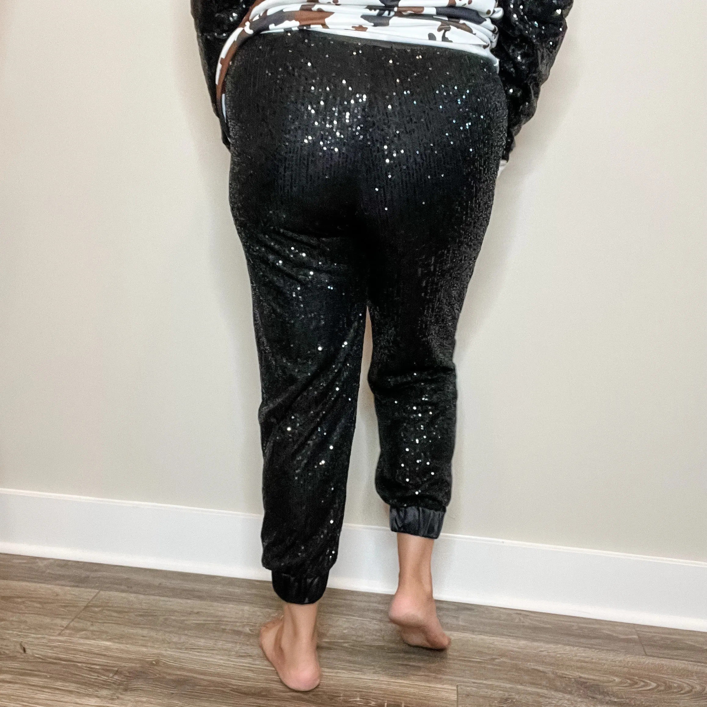 "Rockstar" Sequinned Joggers