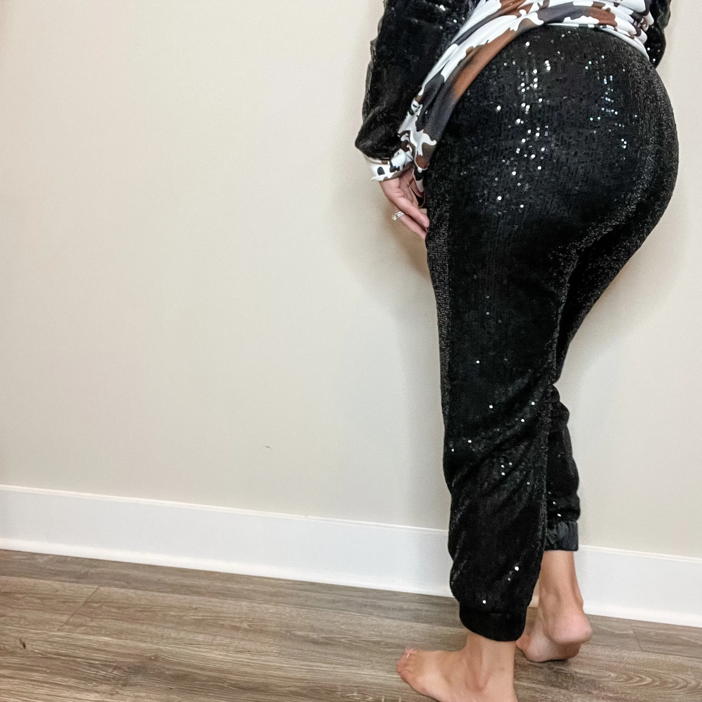 "Rockstar" Sequinned Joggers