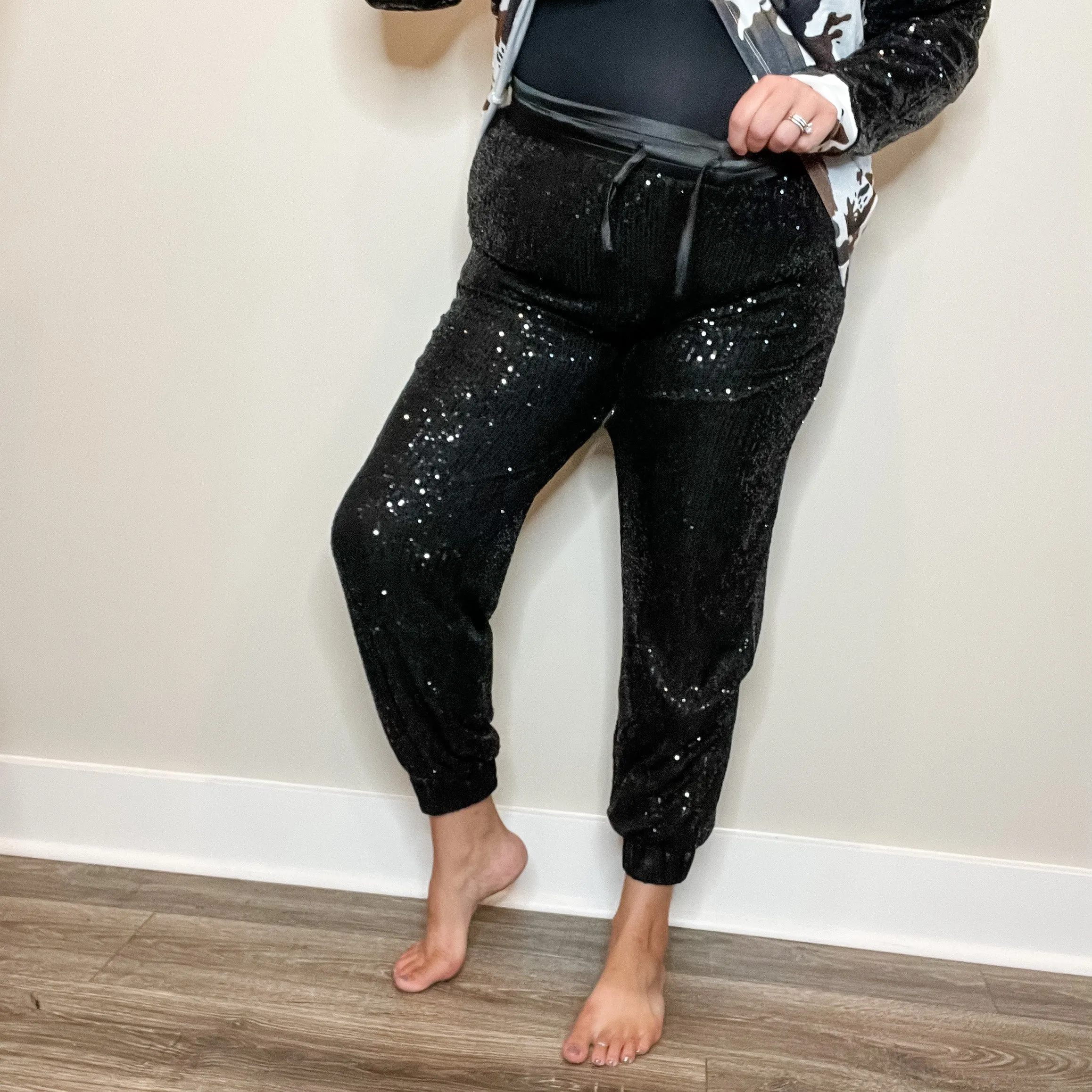 "Rockstar" Sequinned Joggers