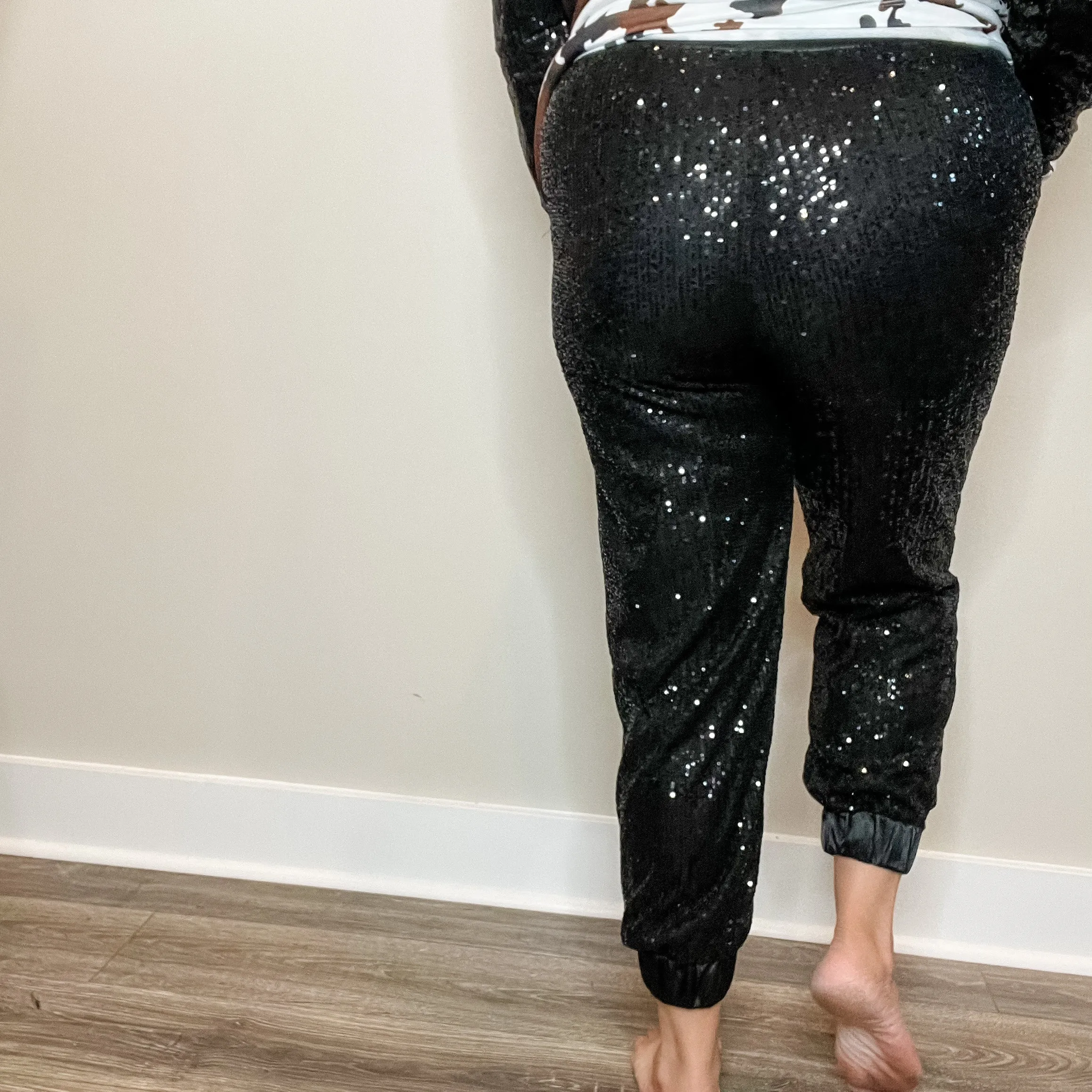 "Rockstar" Sequinned Joggers