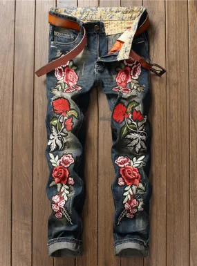 S409 Hot Popular Top Quality High End Jean with complete Embroider