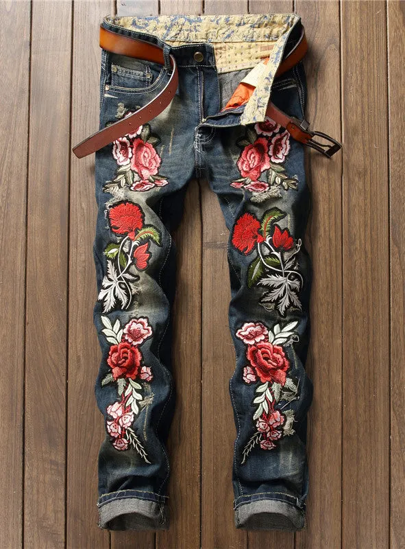 S409 Hot Popular Top Quality High End Jean with complete Embroider