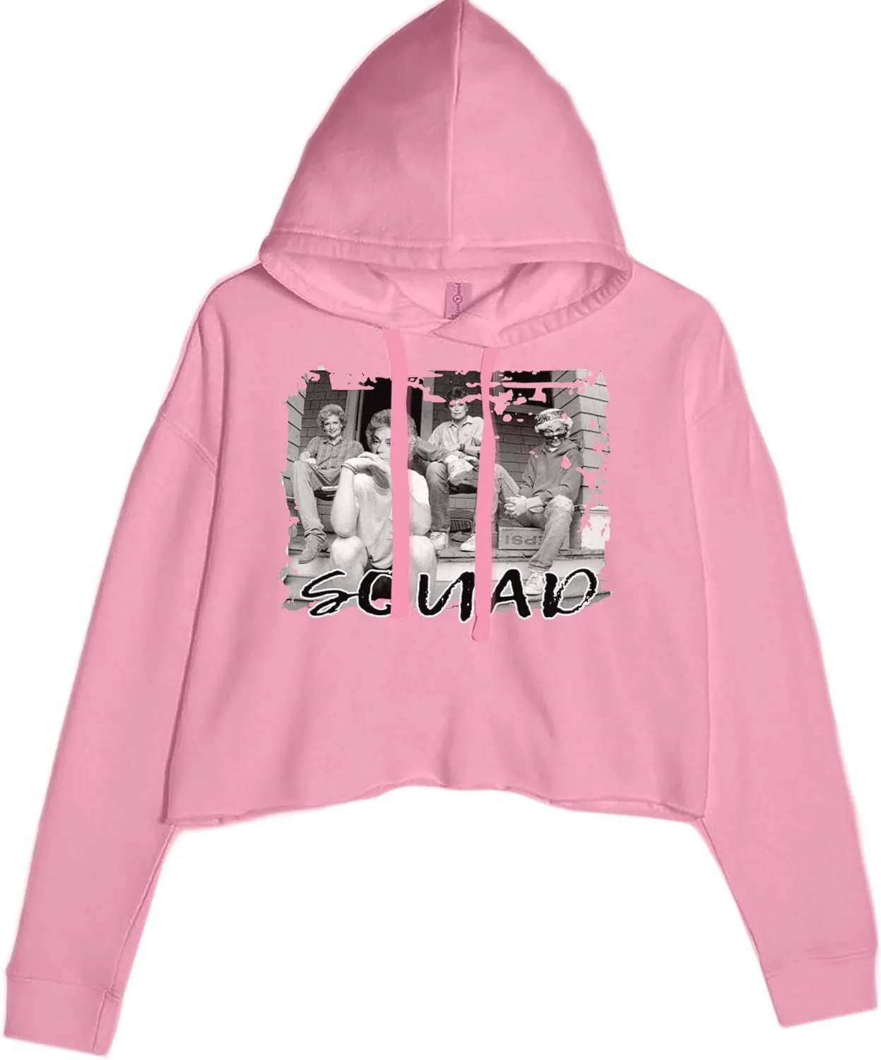 Squad Golden Girls Cropped Fleece Hoodie, Soft & Cozy, Trendy Fit