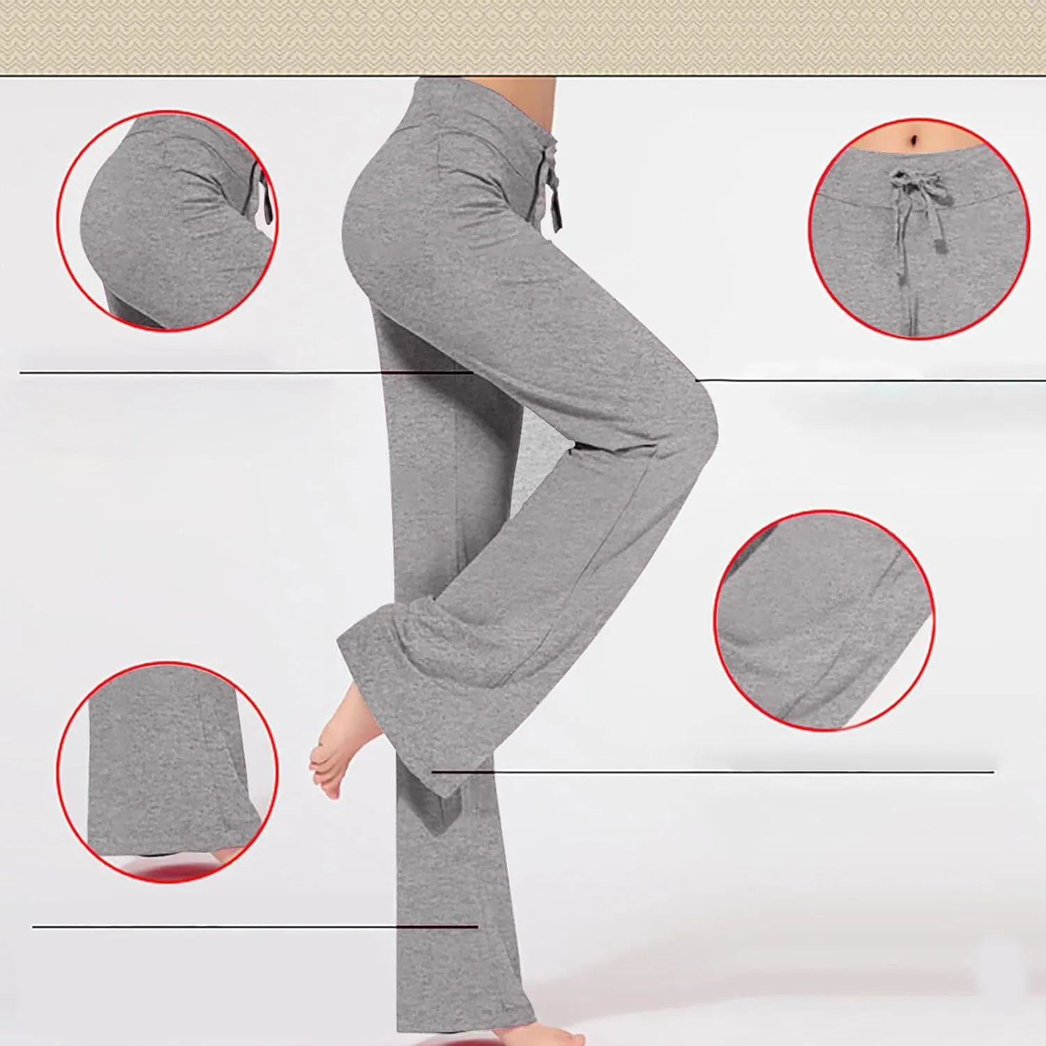 Stretchy Leggings for Women, Yoga Pants Women Fold Over Waist,High Waisted Leggings for Women