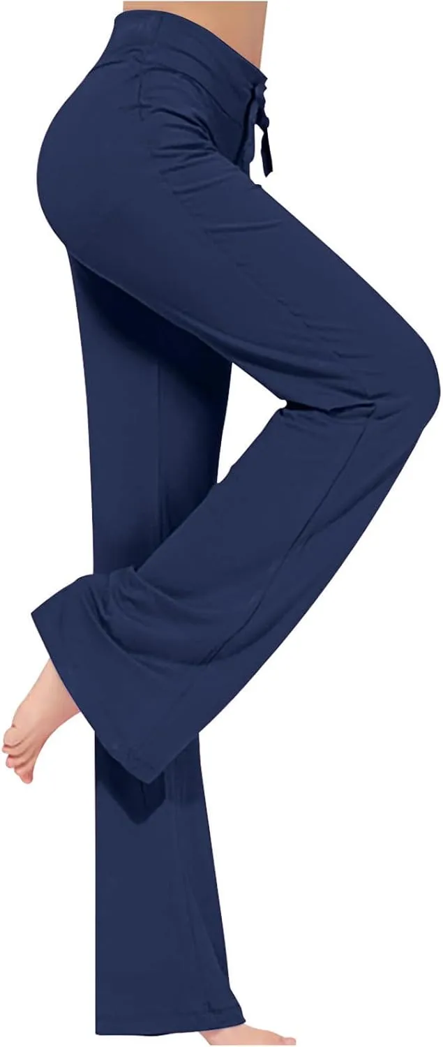 Stretchy Leggings for Women, Yoga Pants Women Fold Over Waist,High Waisted Leggings for Women
