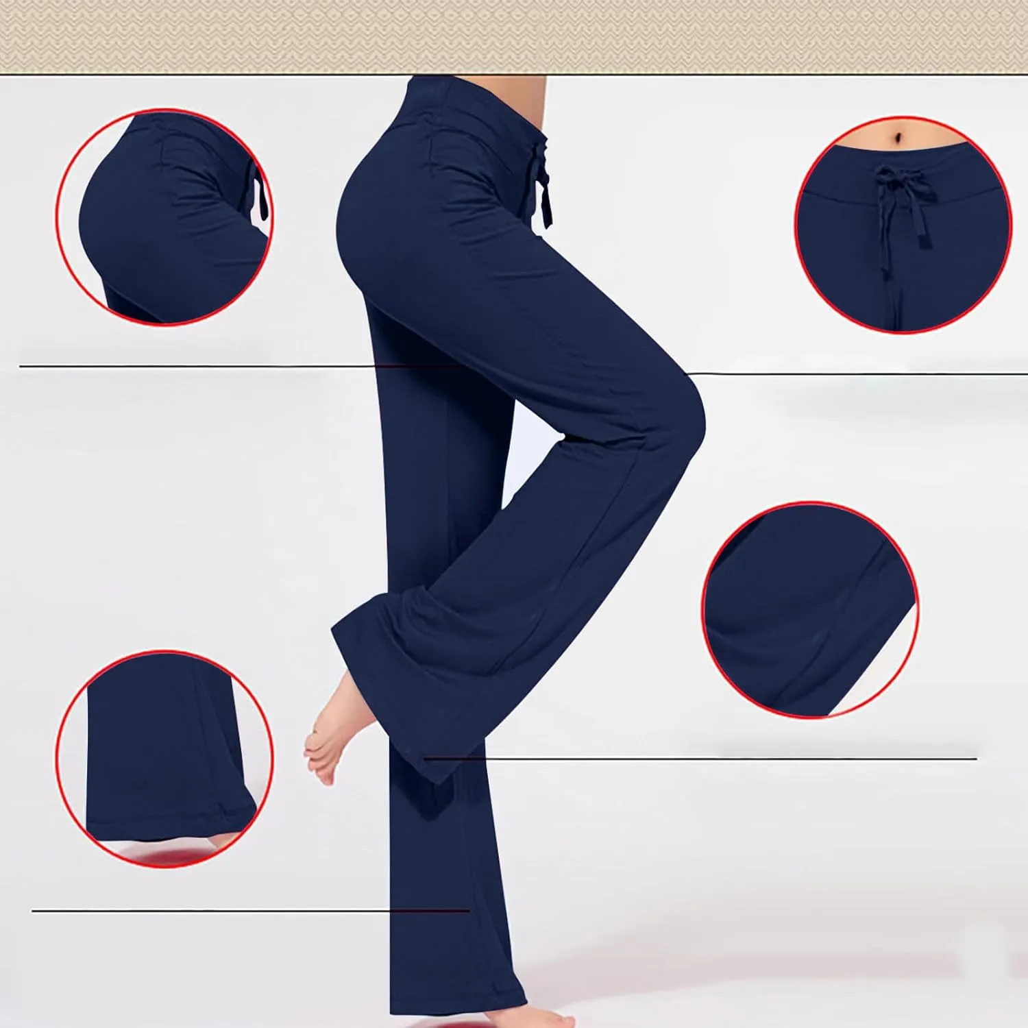 Stretchy Leggings for Women, Yoga Pants Women Fold Over Waist,High Waisted Leggings for Women