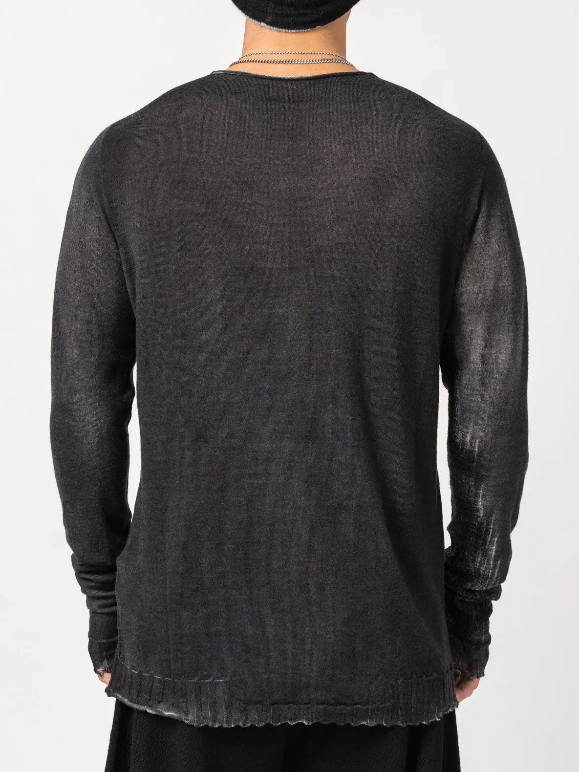 Sweater with Front Embroidery