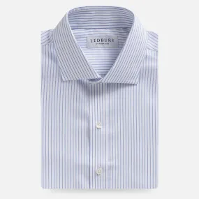 The Blue Owenby Comfort Stretch Stripe Custom Shirt