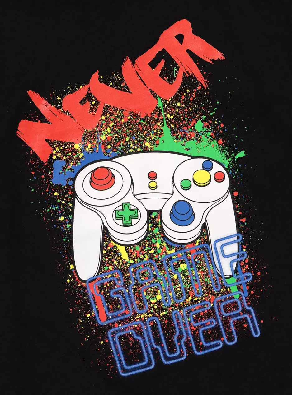 Tu Black 'Never Game Over' Younger Boys Top