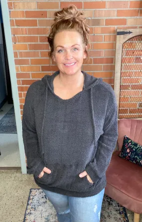 Warm Hearted Charcoal Hoodie