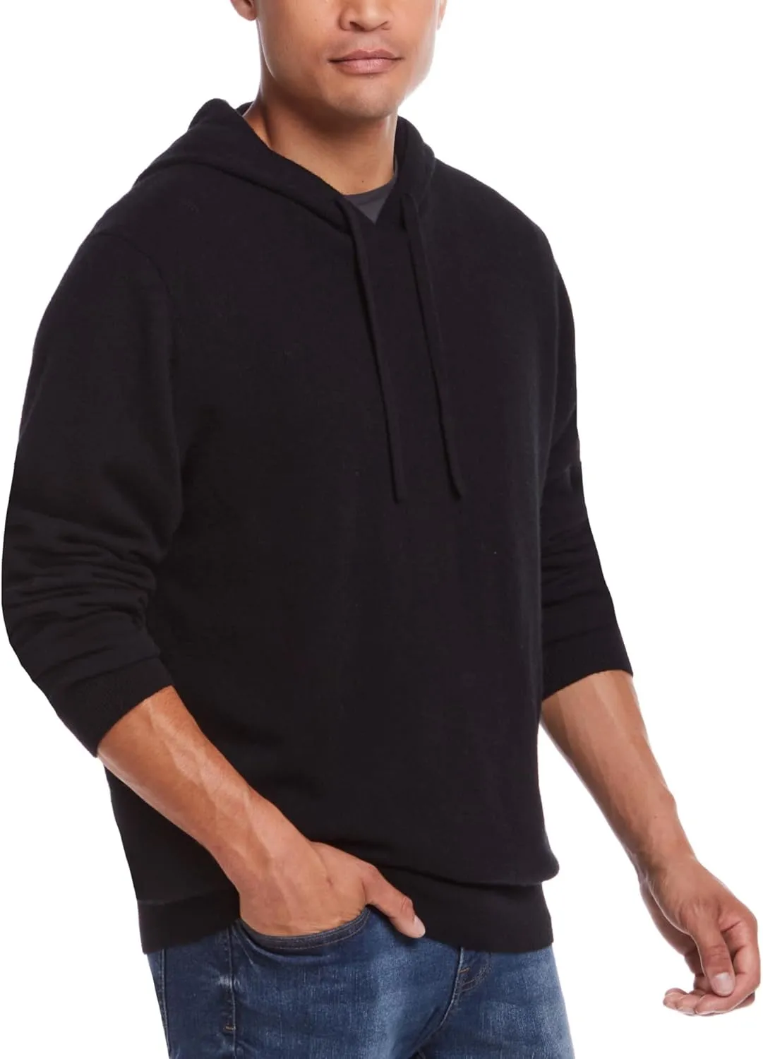 Weatherproof Vintage Men's Lightweight 100% Pure Cashmere Sweater, Soft Thin Pullovers, Long Sleeve Fall Sweater (S-XXL)