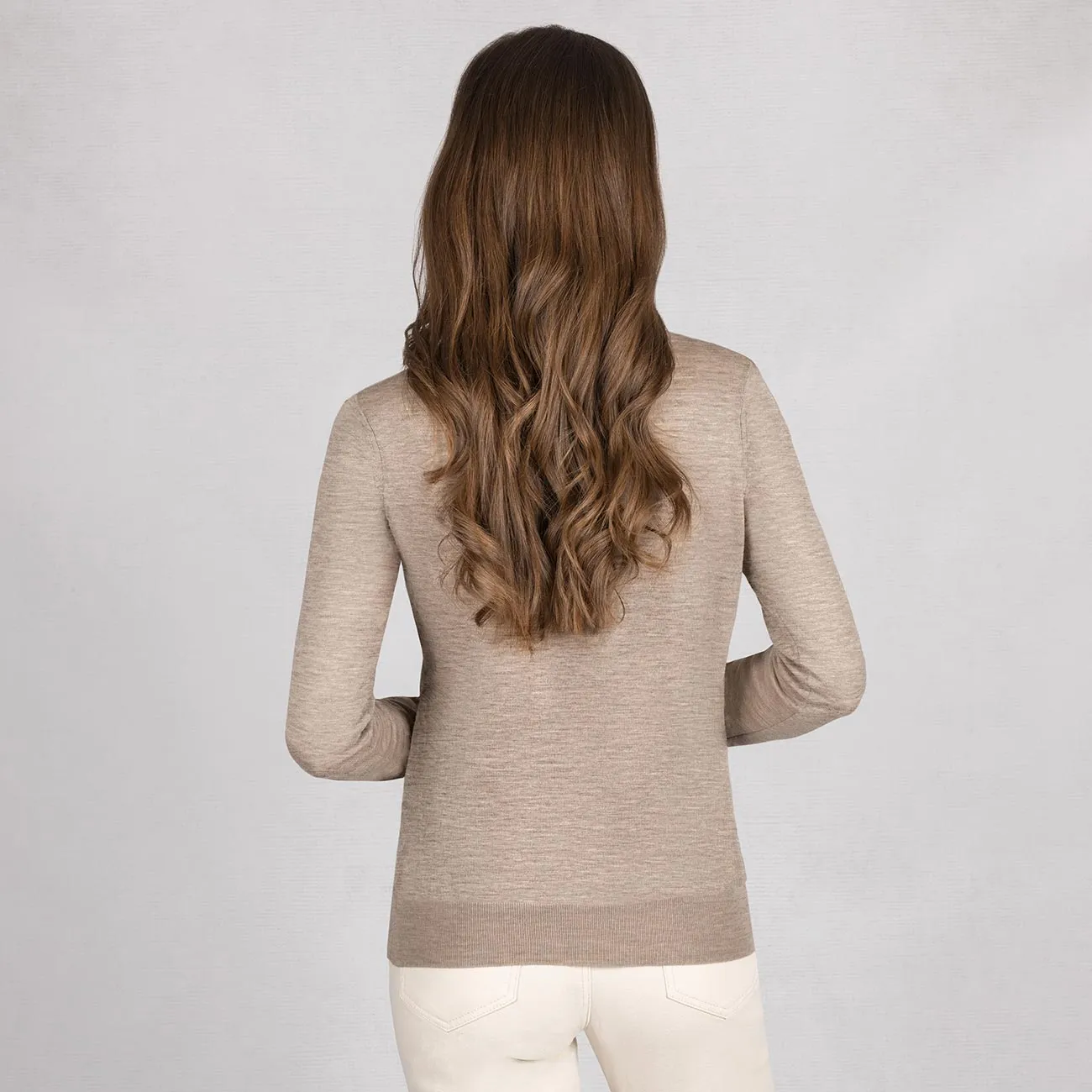 Wollpullover Light V-Ausschnitt Damen