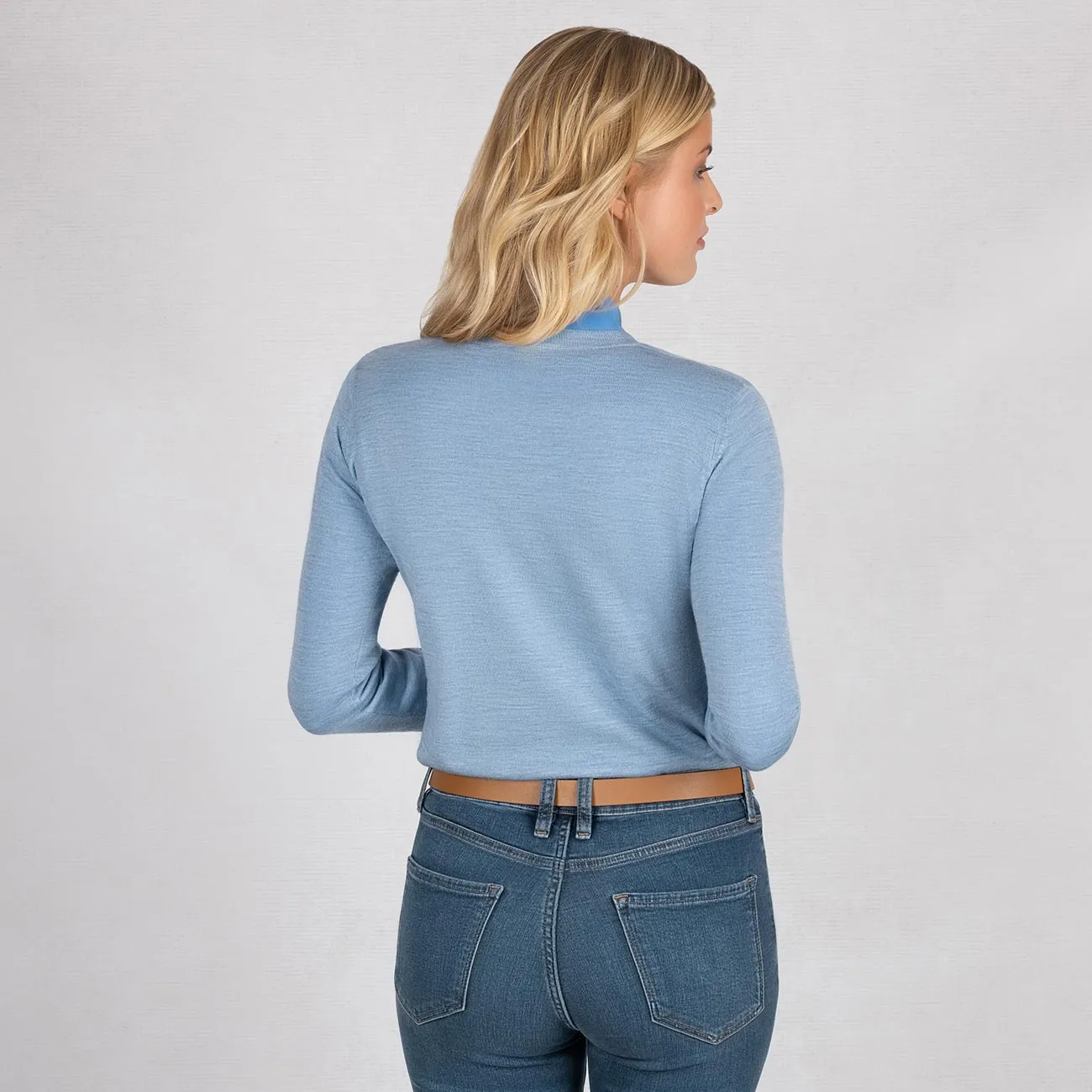 Wollpullover Light V-Ausschnitt Damen