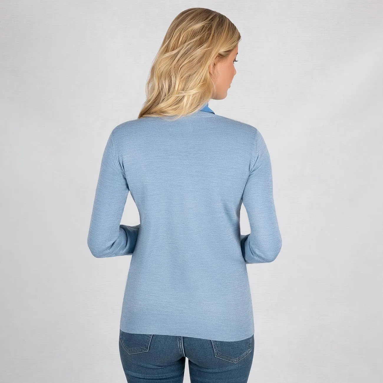 Wollpullover Light V-Ausschnitt Damen