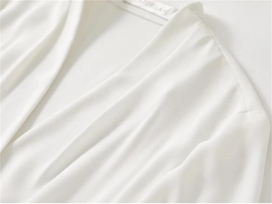 Women Classic Solid Shirts Casual Loose Fit V Neck Blouse Long Sleeve Lightweight Blouses Top