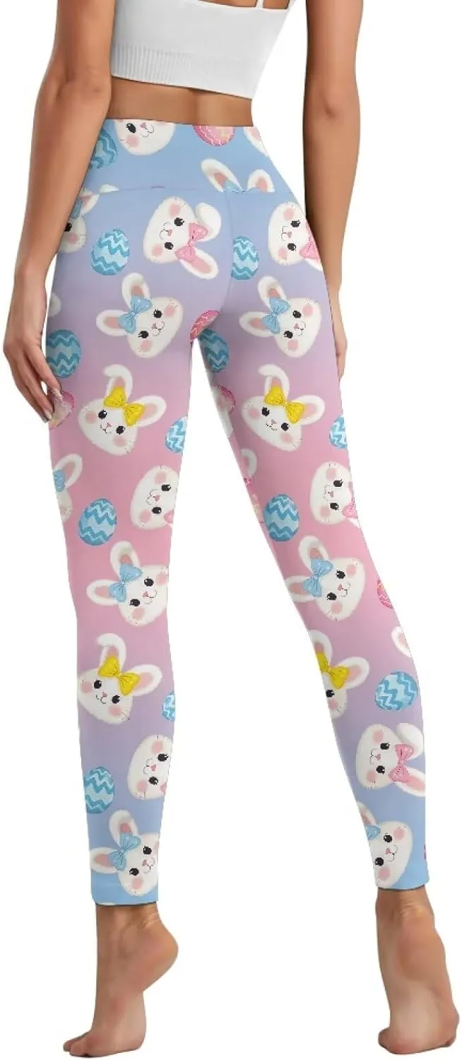 Women's Leggings with Pockets Tummy Control High Waist Yoga Leggings Soft Stretchy Workout Yoga Pants