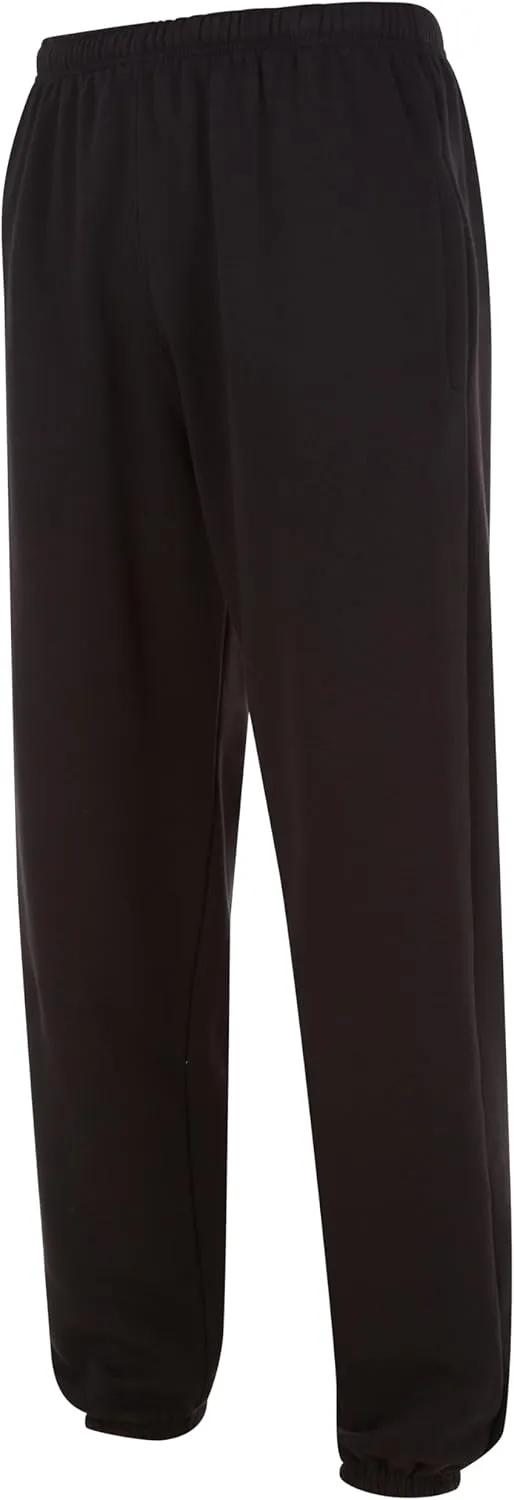 Yacht & Smith 3 Pack of Boys Jogger Bulk Sweatpants, Black Navy Gray, Comfy Lounge Joggers for Kids