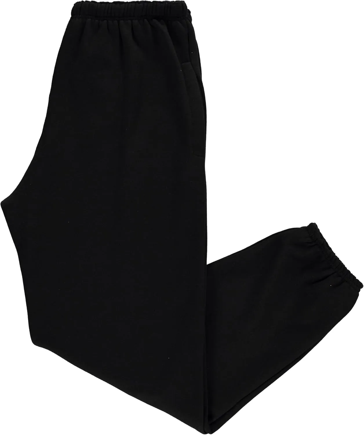 Yacht & Smith 3 Pack of Boys Jogger Bulk Sweatpants, Black Navy Gray, Comfy Lounge Joggers for Kids