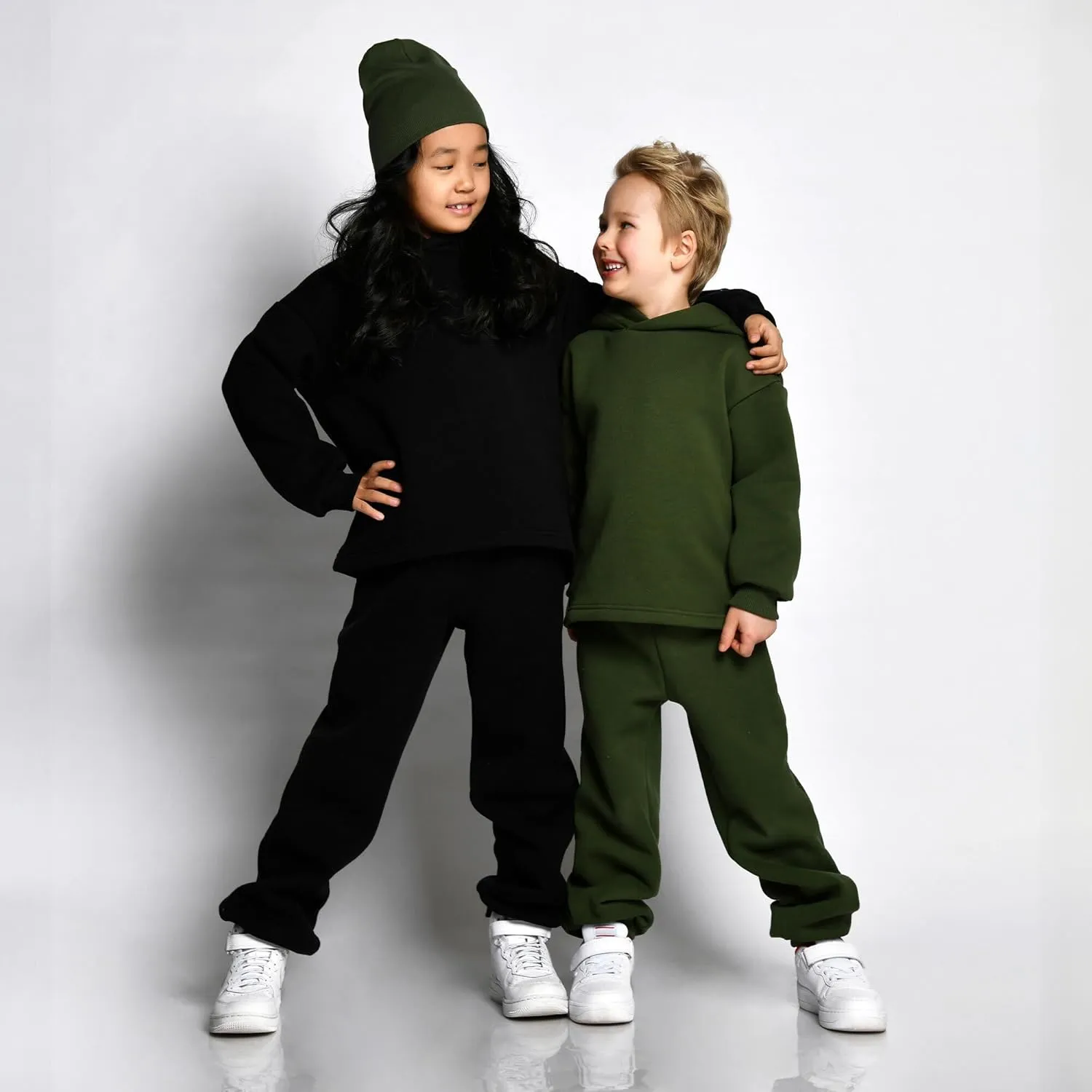 Yacht & Smith 36 Pack of Wholesale Childrens Unisex Jogger Bulk Sweatpants, Black Navy Gray, Comfy Lounge Joggers for Kids