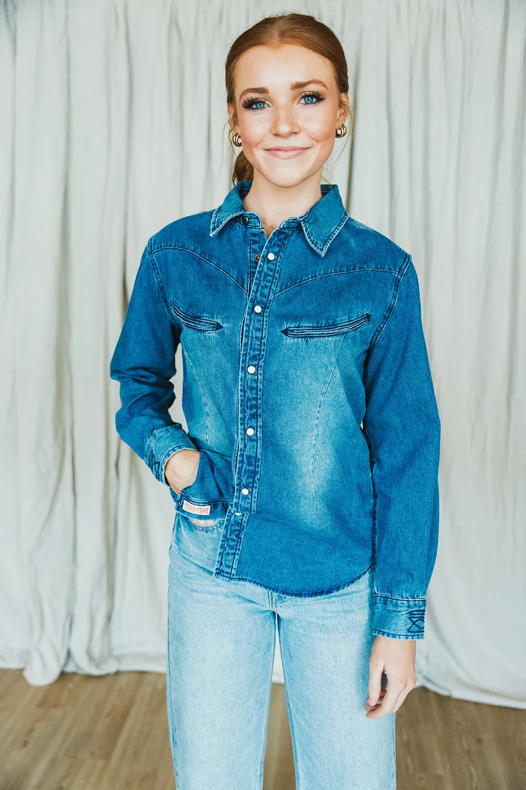 Yoakam Women's Denim Blouse